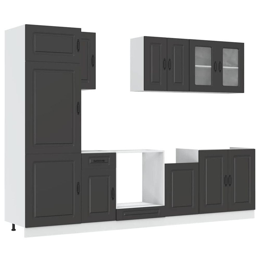 Ensemble d'armoires de cuisine 8 pcs kalmar bois d'ingénierie