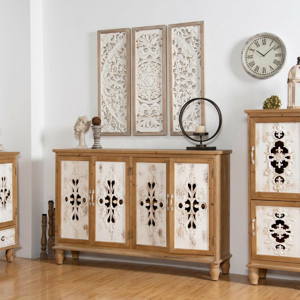 Buffet bois marron - valdorise décoration d'autrefois