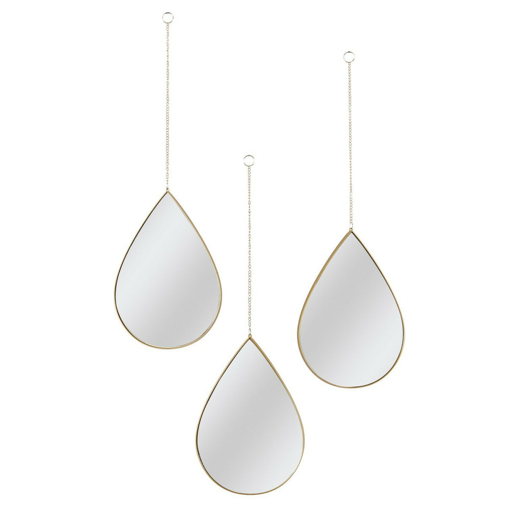 Lot de 3 miroirs déco 