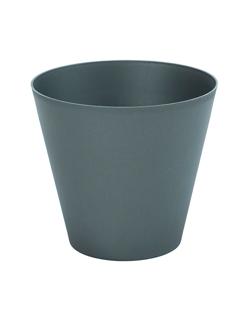 Pot de fleur couleur anthracite ø22cm plastiken - plastiken
