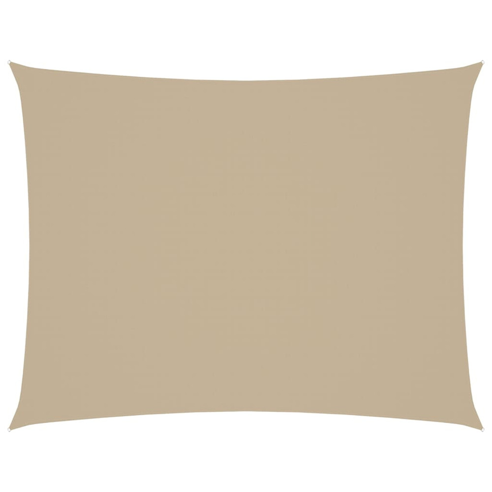 Voile de parasol tissu oxford rectangulaire 2,5x3,5 m beige