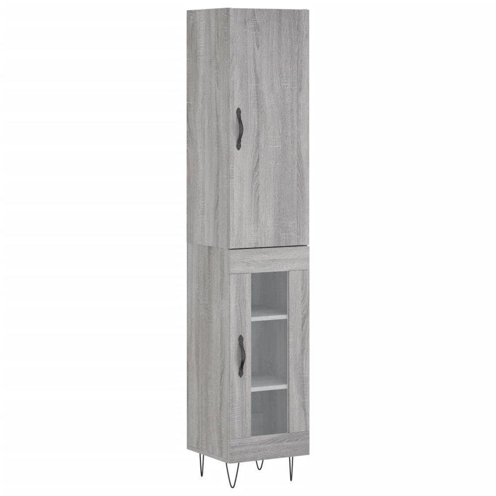 Buffet bahut commode armoire meuble de rangement organisateur cuisine salle de séjour salon haut sonoma 34,5 x 34 x 180 cm bo