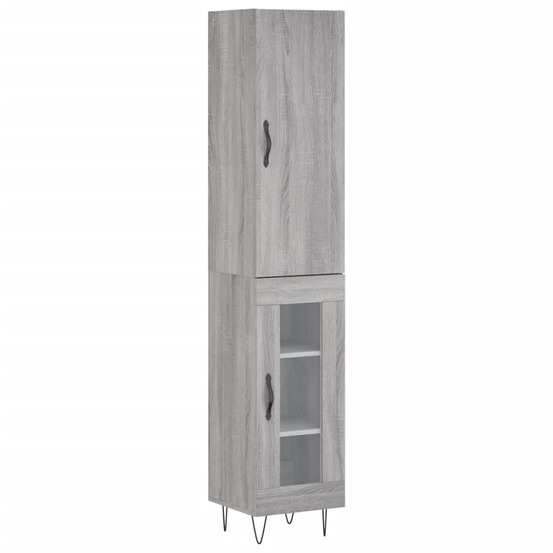 Buffet bahut commode armoire meuble de rangement organisateur cuisine salle de séjour salon haut sonoma 34,5 x 34 x 180 cm bo