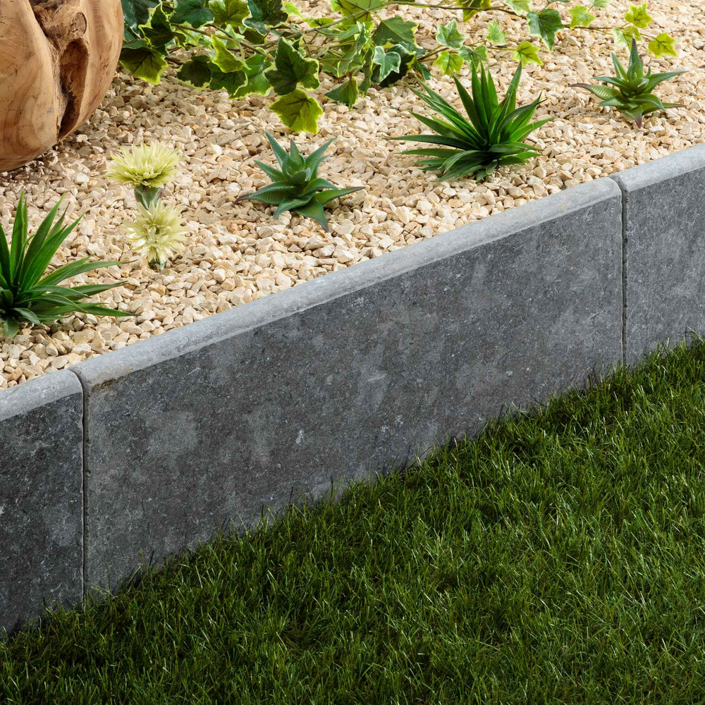 Bordure de jardin pierre d'egypte grise 60x30x3 cm (à l'unité) - ro'ma nature