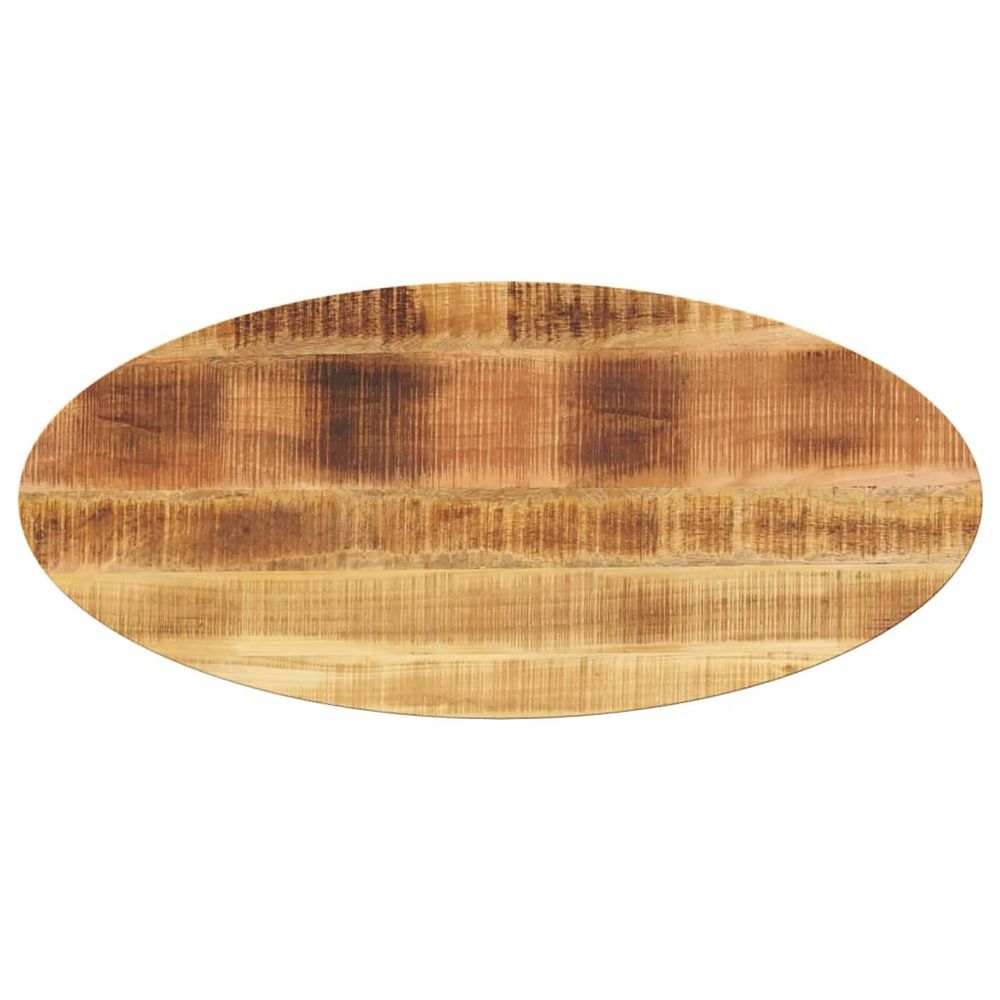 Dessus de table 110x40x2,5 cm ovale bois massif de manguier