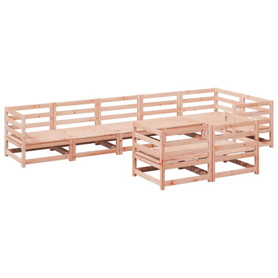 Salon de jardin 8 pcs bois massif sapin de douglas