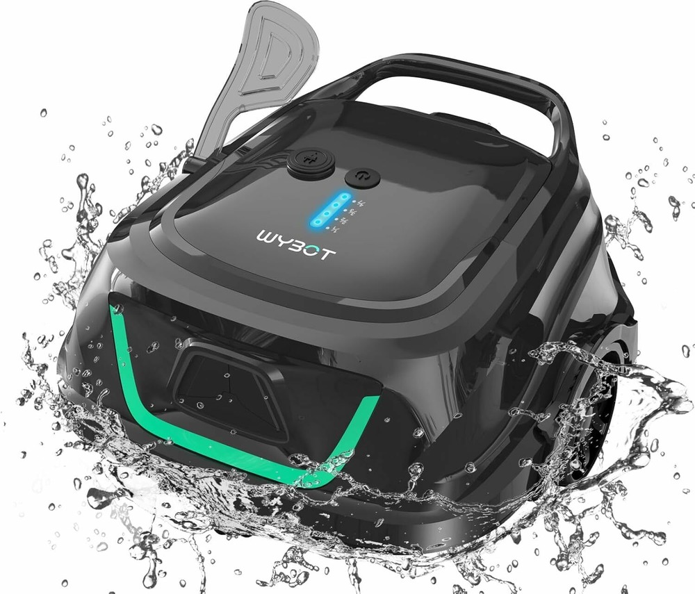 Robot de piscine sans fil wybot a1 - nettoyage du fond,batterie grande autonomie