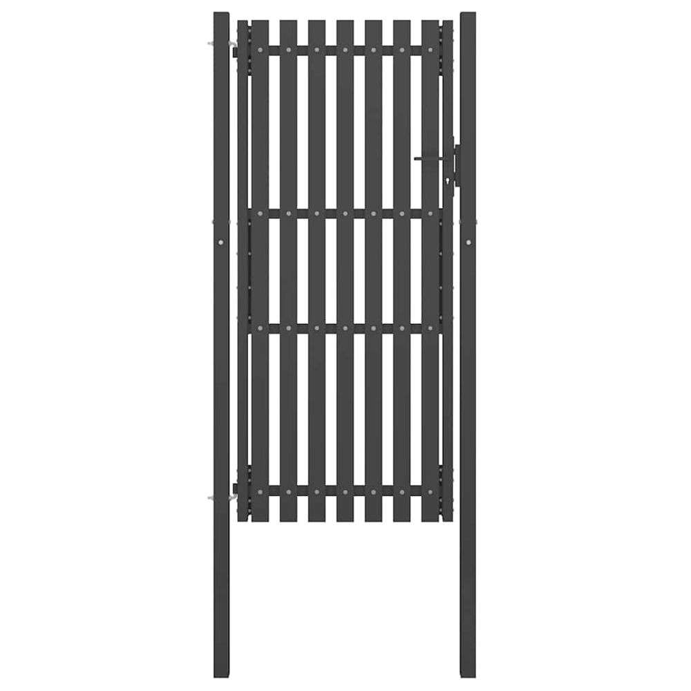 Portail de jardin en acier 100x200 cm anthracite