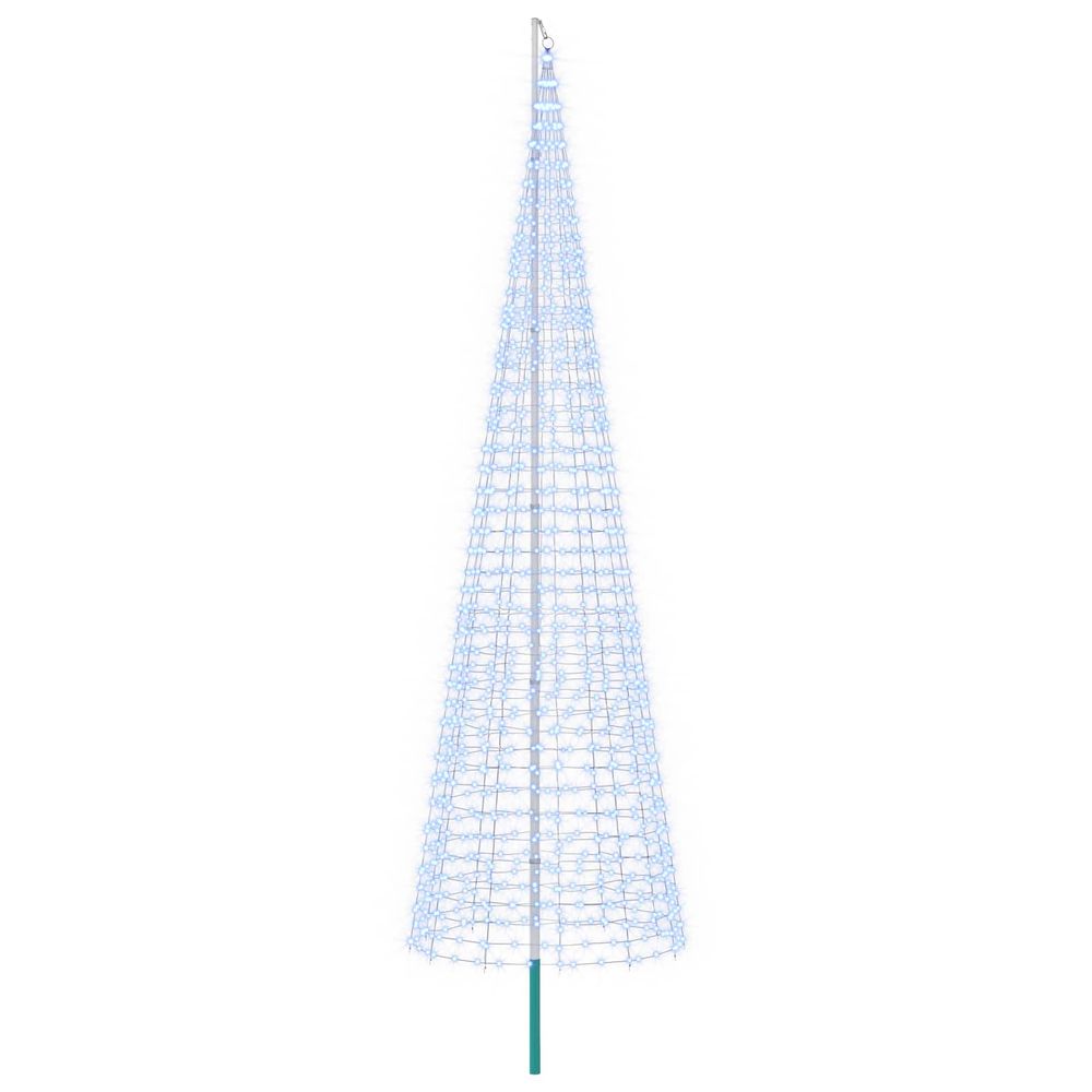 Guirlande lumineuse de sapin de noël avec piquet et mât 500 cm