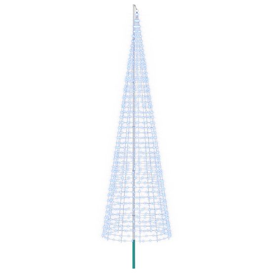Guirlande lumineuse de sapin de noël avec piquet et mât 500 cm
