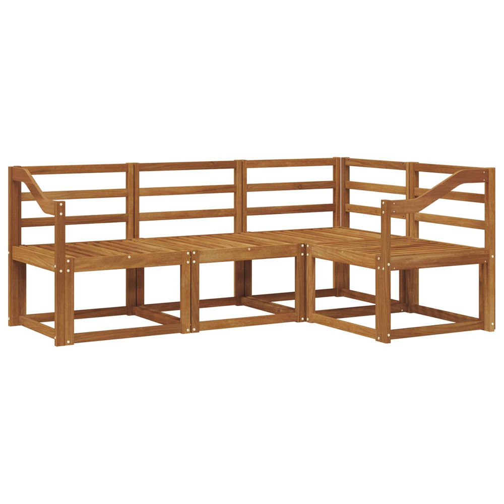 Ensemble de canapés d'extérieur 4 pcs naturel