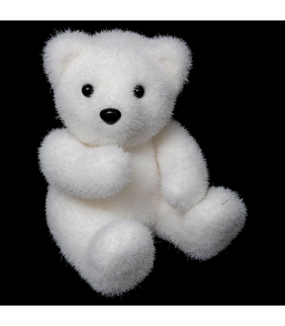 Déco de noël ourson assis h 15 cm