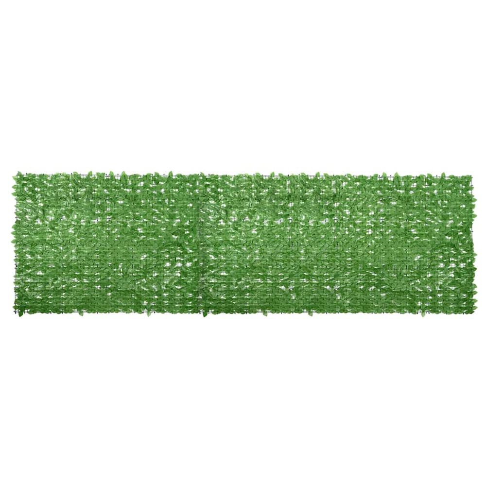 Écran de balcon avec feuilles vert 600x150 cm