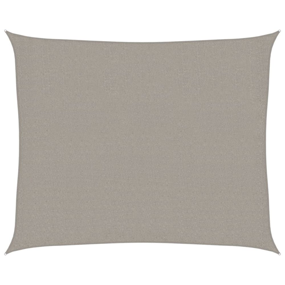 Voile d'ombrage 160 g/m² rectangulaire gris clair 2,5x3 m pehd