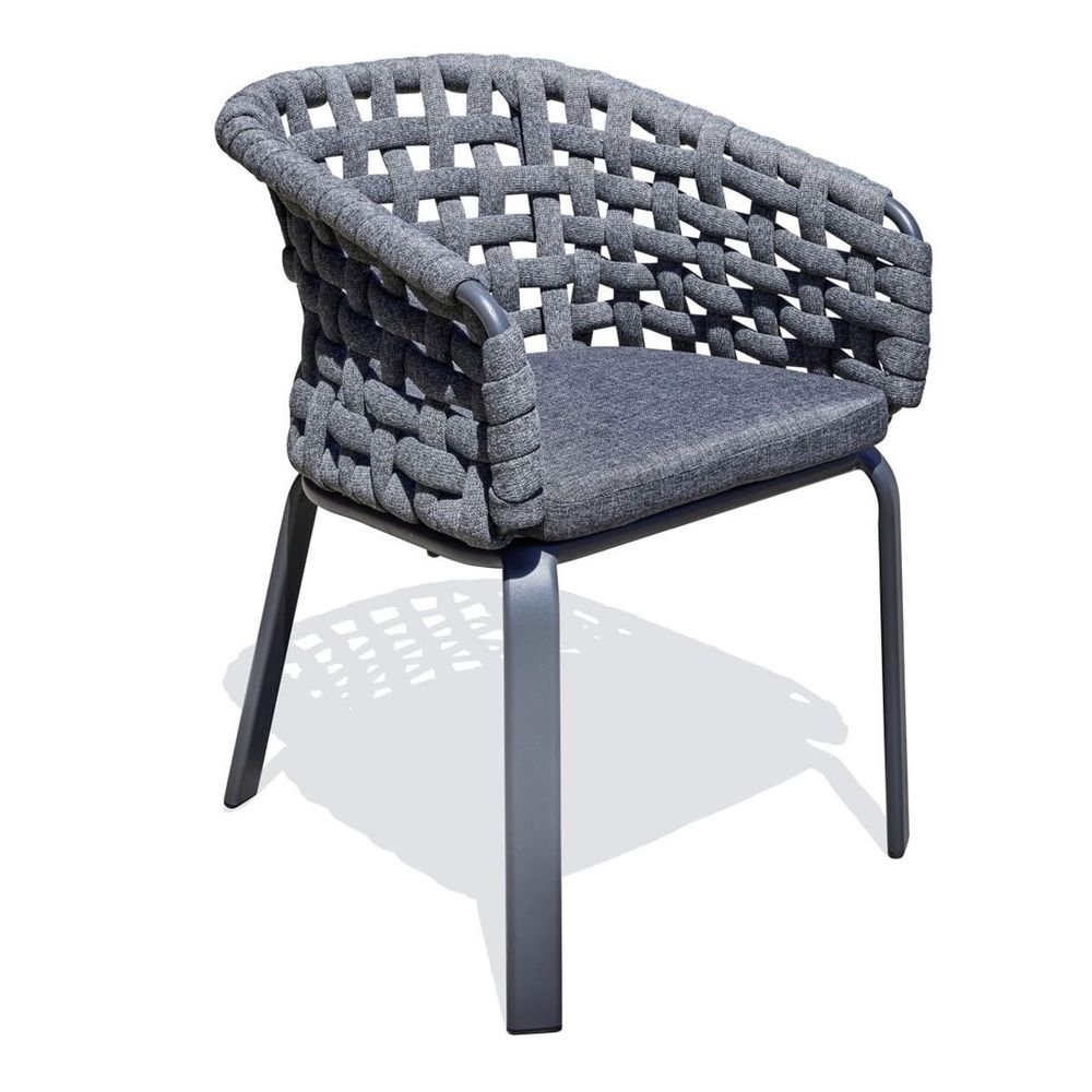 Fauteuil de jardin en corde tissée 