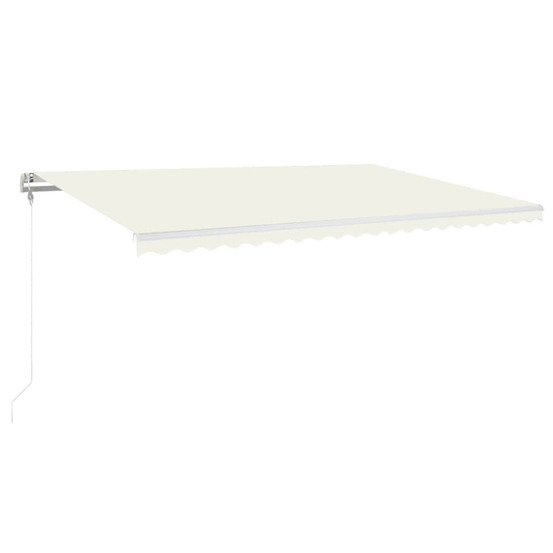 Auvent rétractable automatique 500x350 cm crème