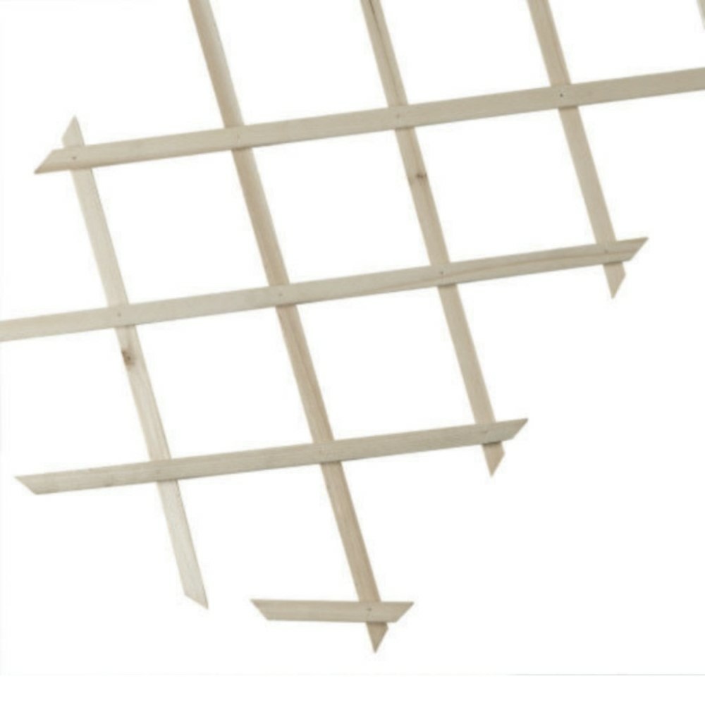 Treillis en bois fsc extensible trelliwood - 1 x 3 m - naturel
