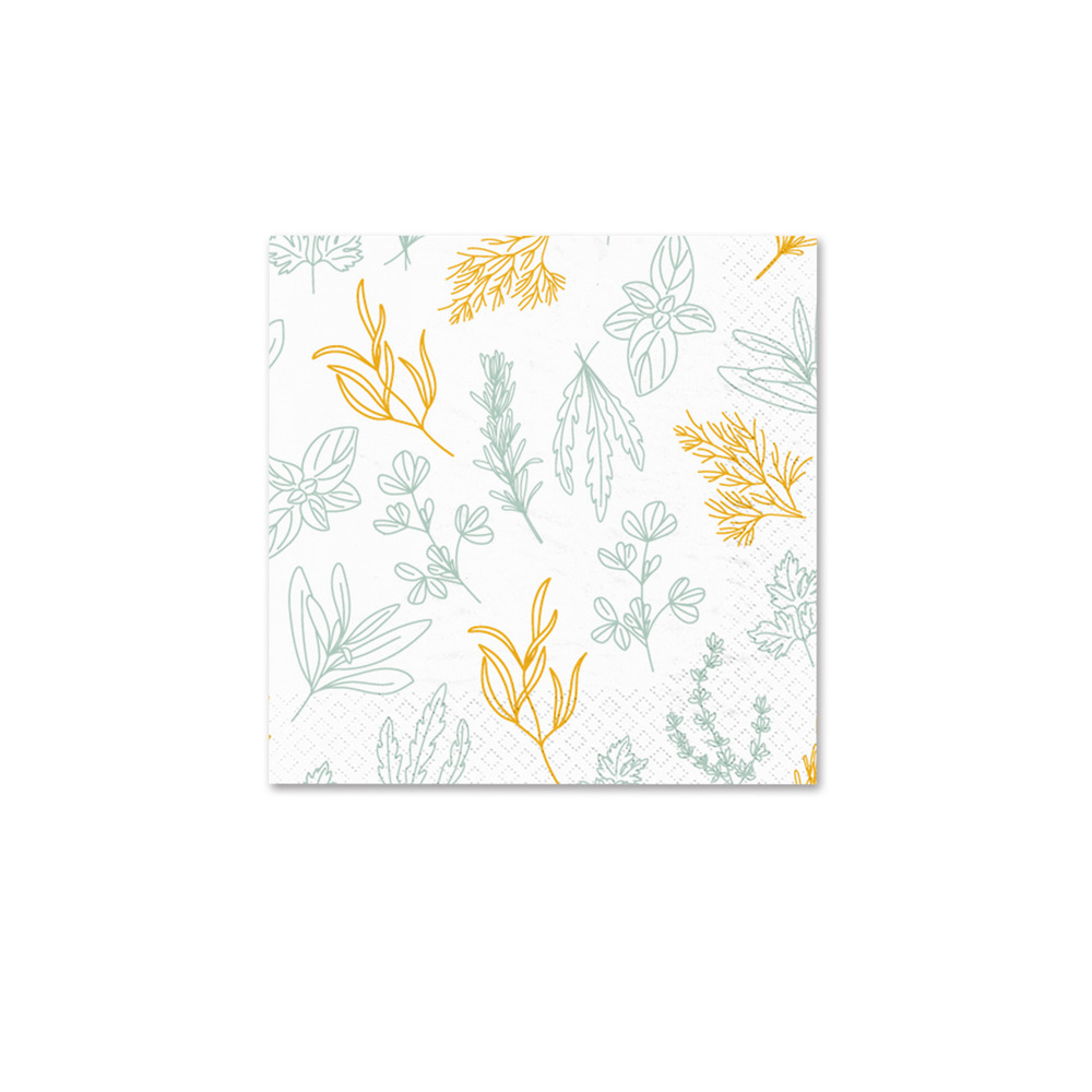 Lot de 20 serviettes en papier aromates