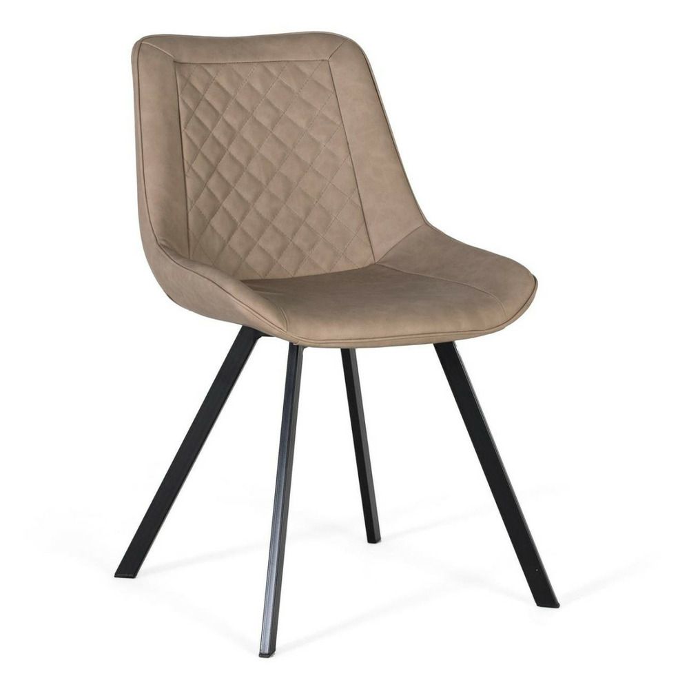 Lot de 2 chaises polyuréthane (pu) beige - décoration d'autrefois