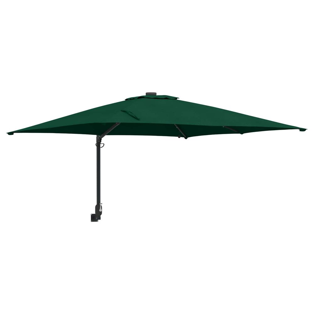 Parasol de jardin vert 248,5 x 247,5 x 160 cm