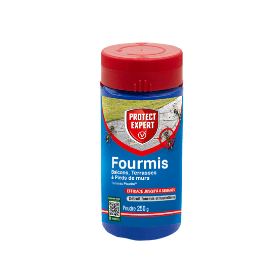 Anti-fourmis - poudrage et arrosage - jusqu'à 75m2 traités - 250g - action choc et protection longue durée