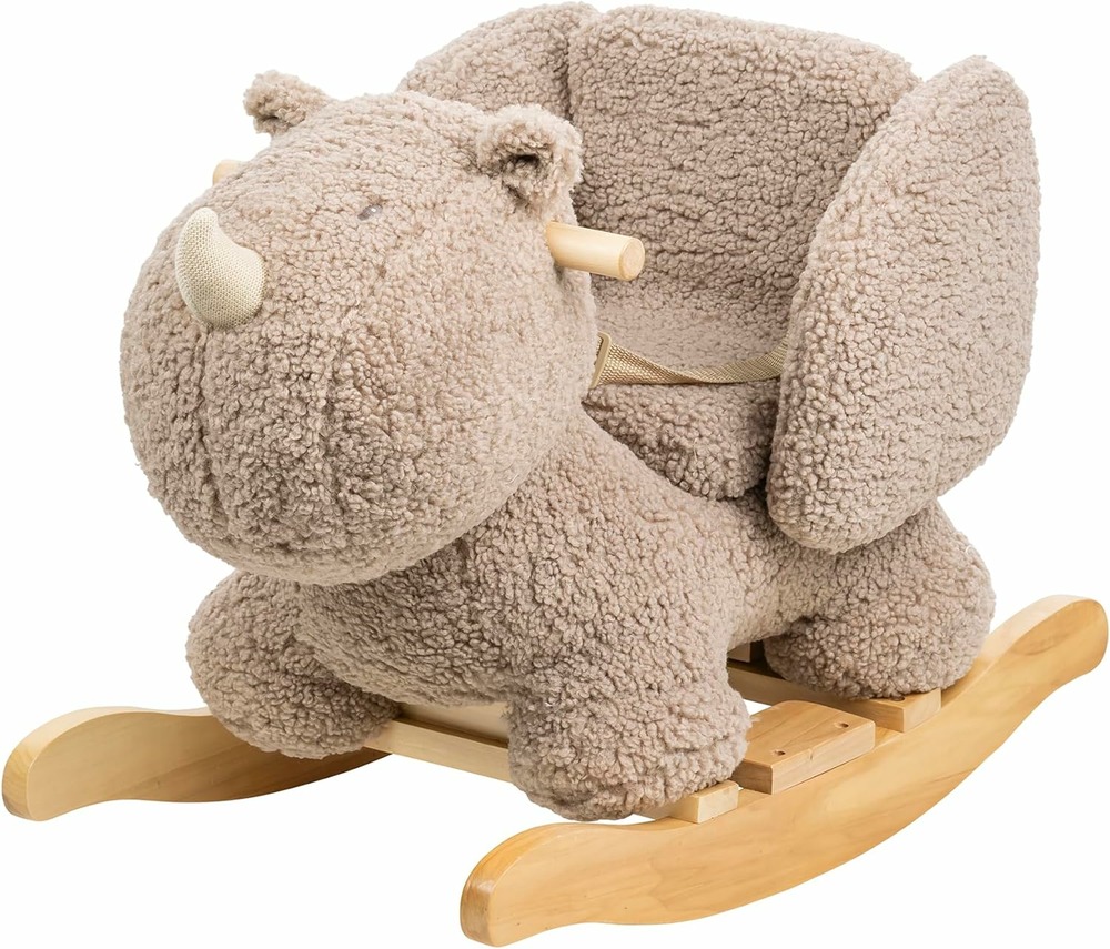 Bascule teddy le rhinocéros taupe