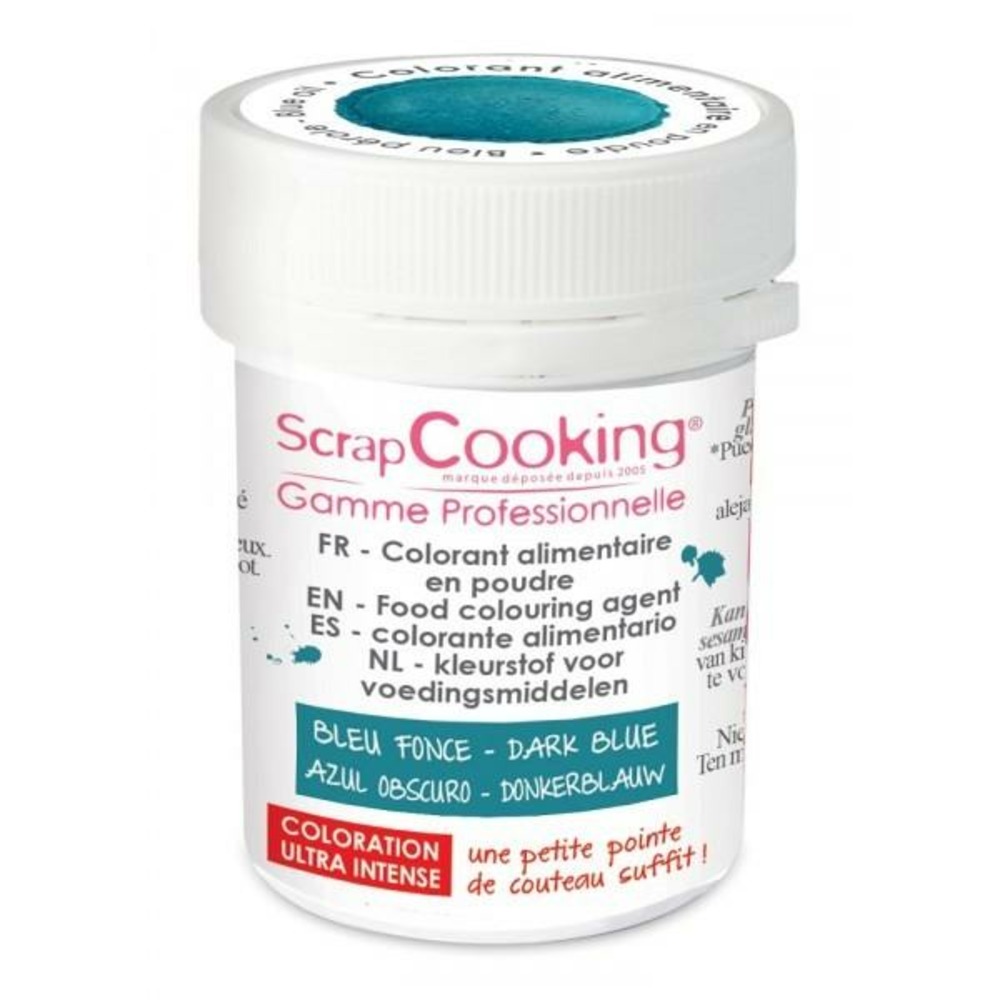 Colorant alimentaire en poudre bleu foncé 5 g