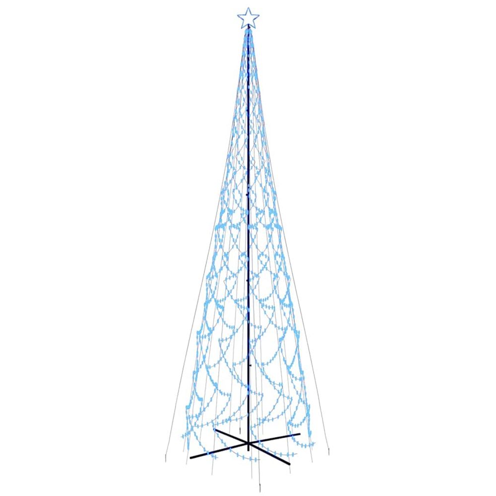 Arbre de noël cône 3000 led bleues 230x800 cm