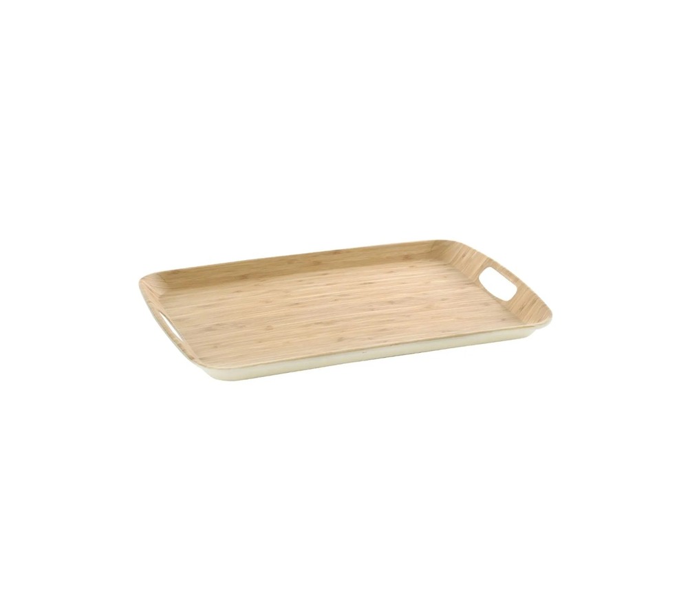 Plateau rectangulaire en fibre de bambou