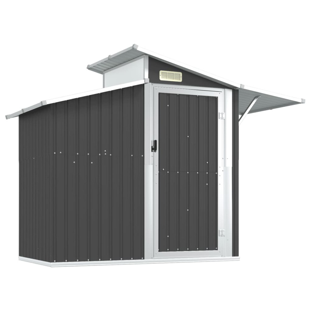 Abri de jardin cabane cabanon maison de stockage remise extérieur hangar outils robuste 270 x 130 x 208,5 cm acier galvanisé