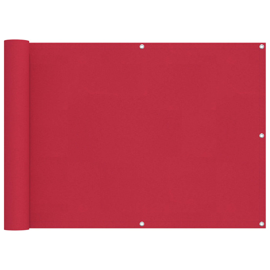 Écran de balcon bordeaux 75 x 1000 cm oxford alu enduit de pu