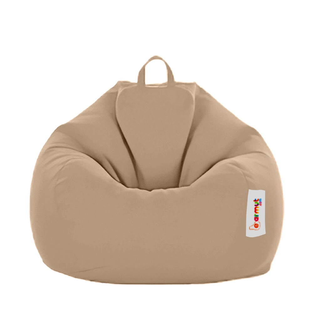 Pouf poire d'extérieur 130x115cm taupe ohau