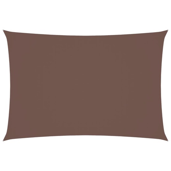 Voile de parasol tissu oxford rectangulaire 2,5x4,5 m marron
