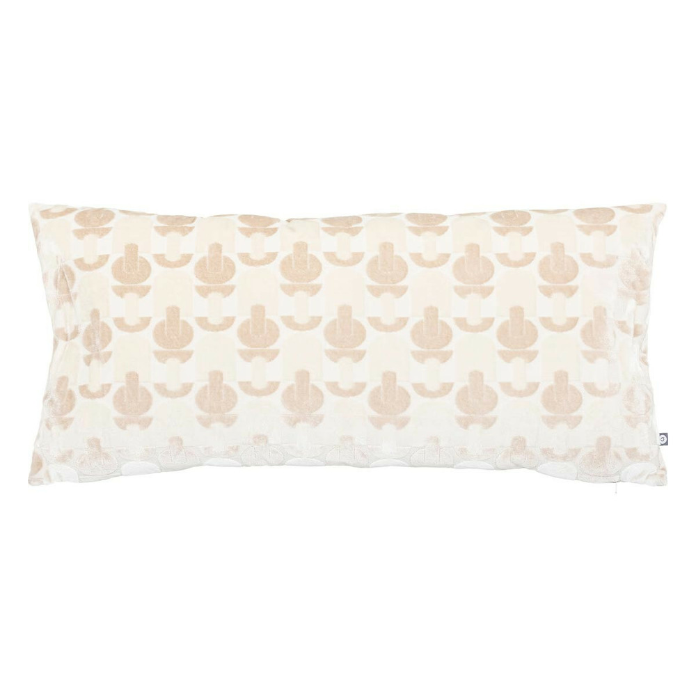 Coussin jacquard en velours 