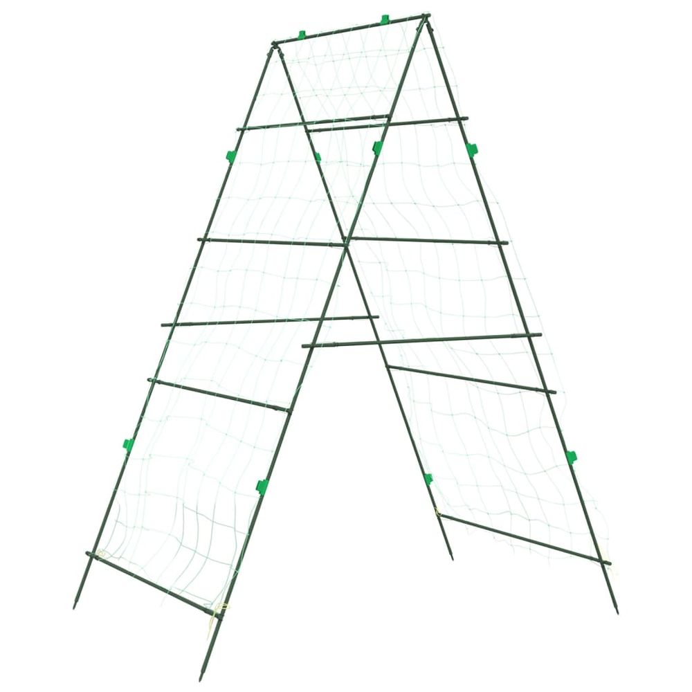 Treillis de jardin pour plantes grimpantes forme de a acier