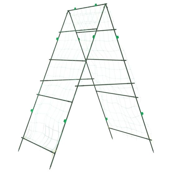 Treillis de jardin pour plantes grimpantes forme de a acier