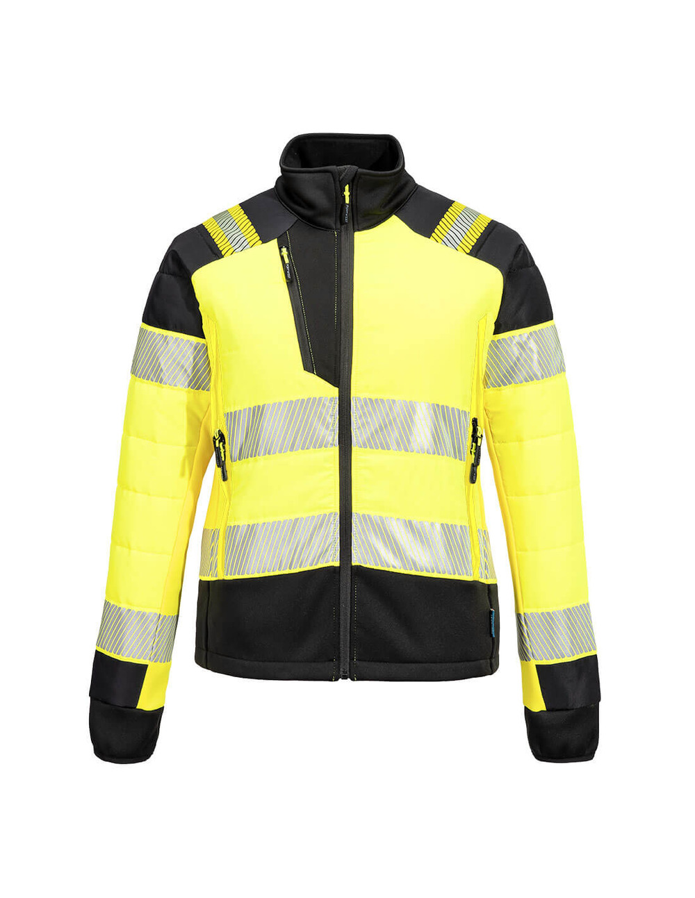 Veste baffle hybride hv pour femme pw3 - taille l - jaune/noir - portwest