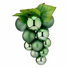 Boules de noël grand raisins vert plastique