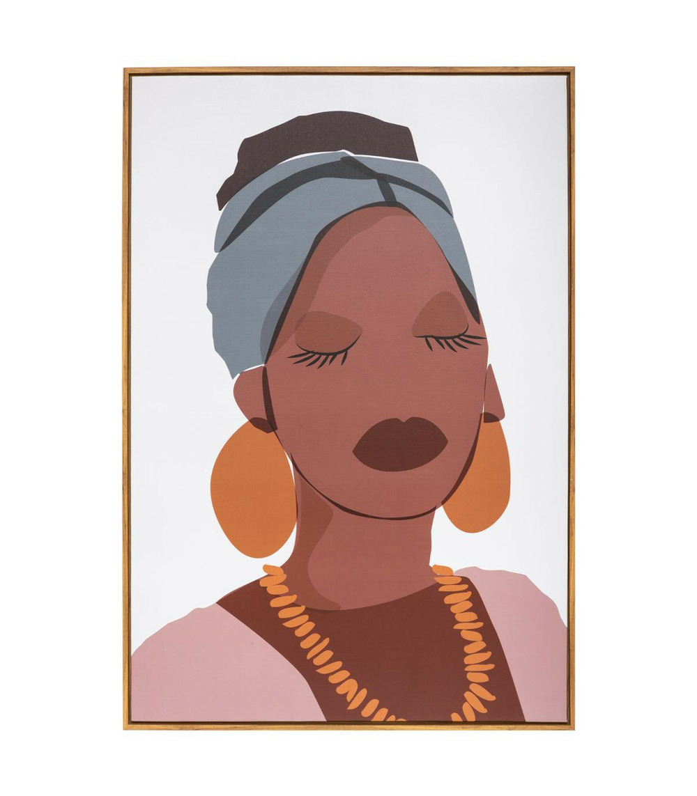 Tableau toile murale encadrée imprimée cuba 60 x 90 cm