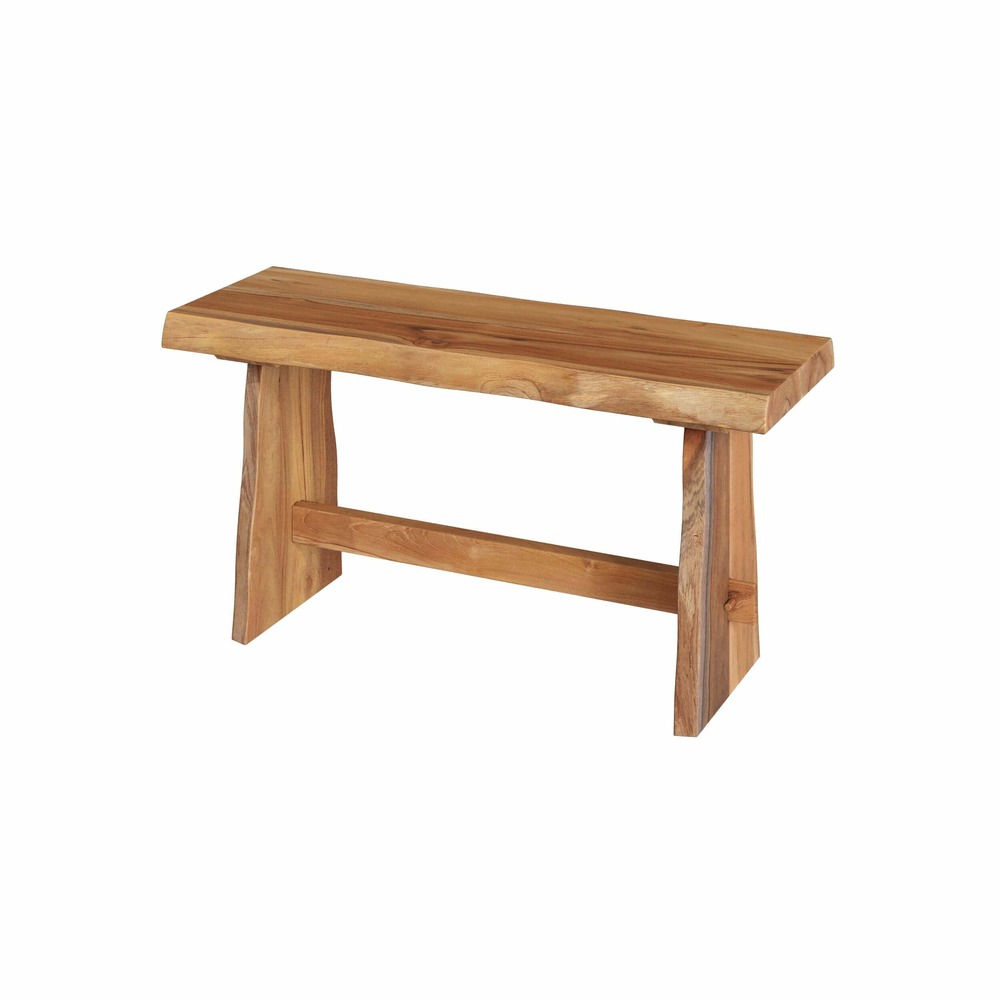 Vic-banc 2 places en bois de teck recyclé 90 cm