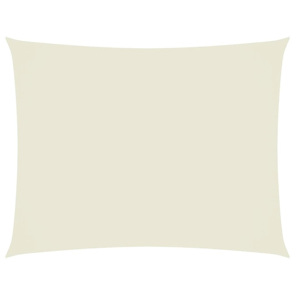 Voile de parasol tissu oxford rectangulaire 2,5x3,5 m crème