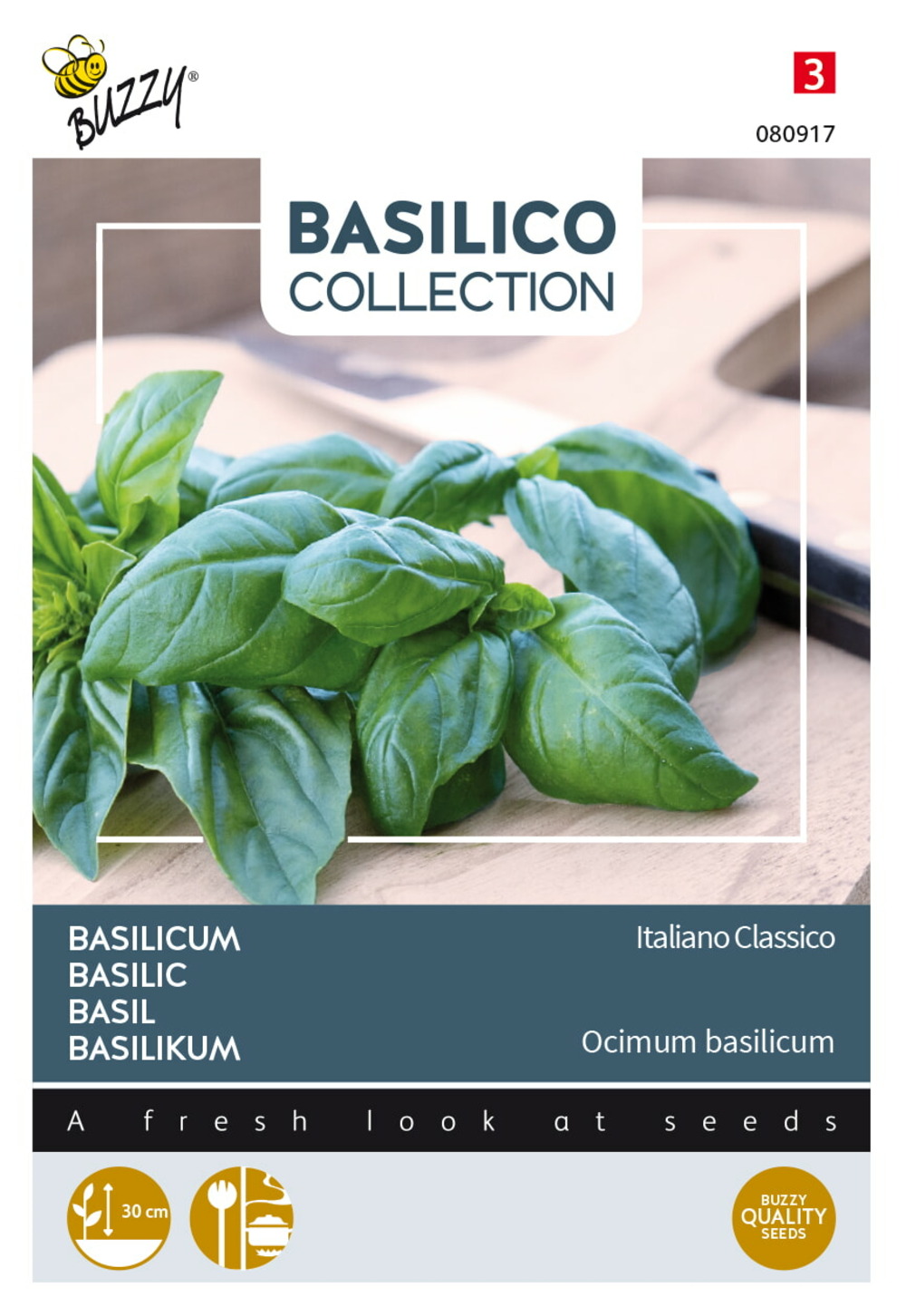 Buzzy basilic italiano classico - ca. 1,5 gr (livraison gratuite)