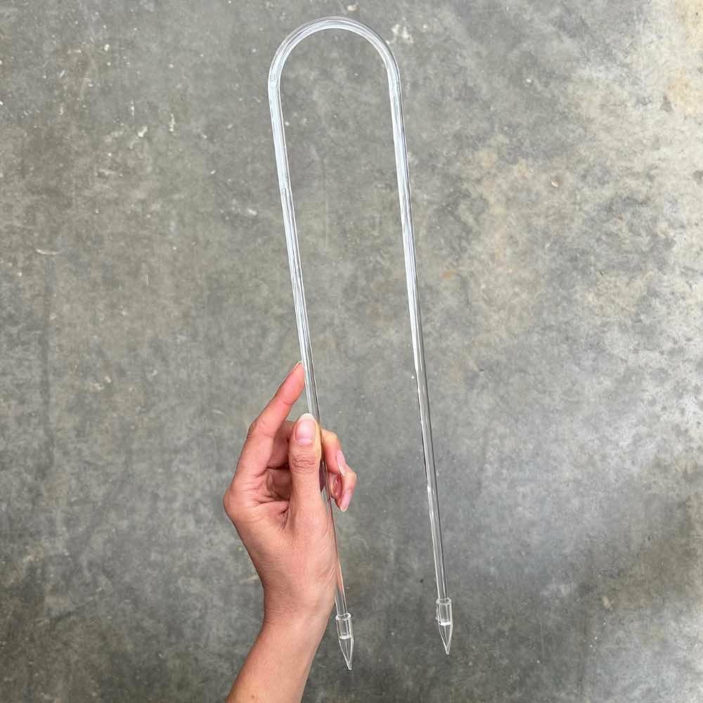 Tuteur hoya - tuteur arche pour hoya - tuteur acrylique transparent - support pour plantes grimpantes - s - x5 unités