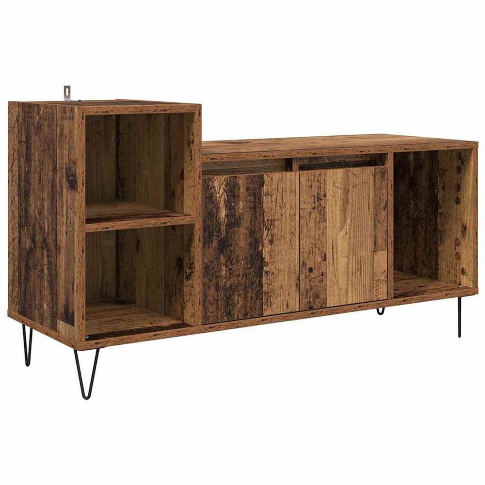 Meuble tv 100 x 35 x 55 cm bois ancien bois d'ingénierie