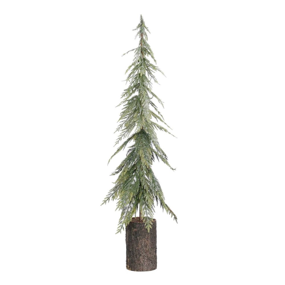 Mica decorations décoration de noël decoration tree - 25x25x95 cm - polyéthylène - vert