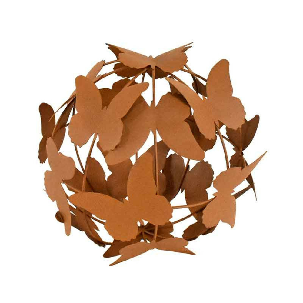 Boule décorative ornée de papillons 29x29cm