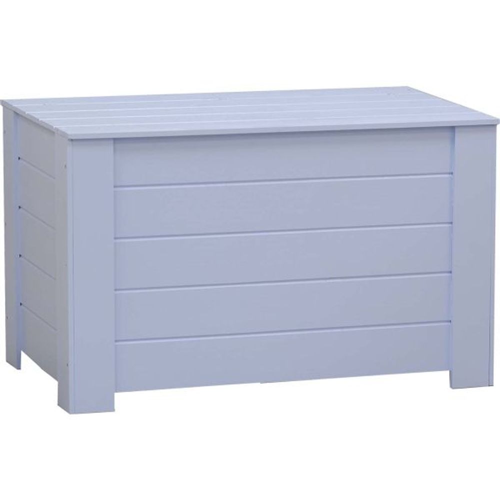 Coffre de rangement en pin 77 x 40 x 50 cm bleu