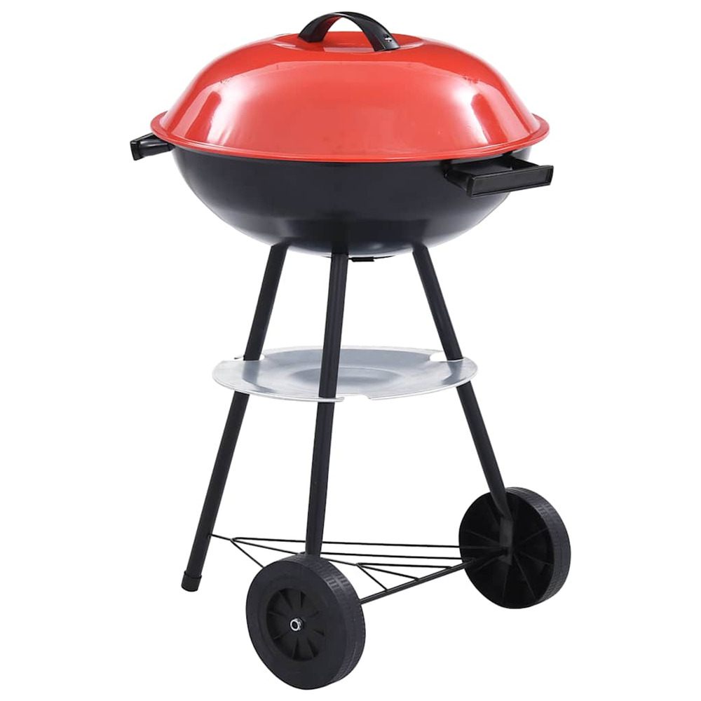 Barbecue portable xxl au charbon avec roues 44 cm
