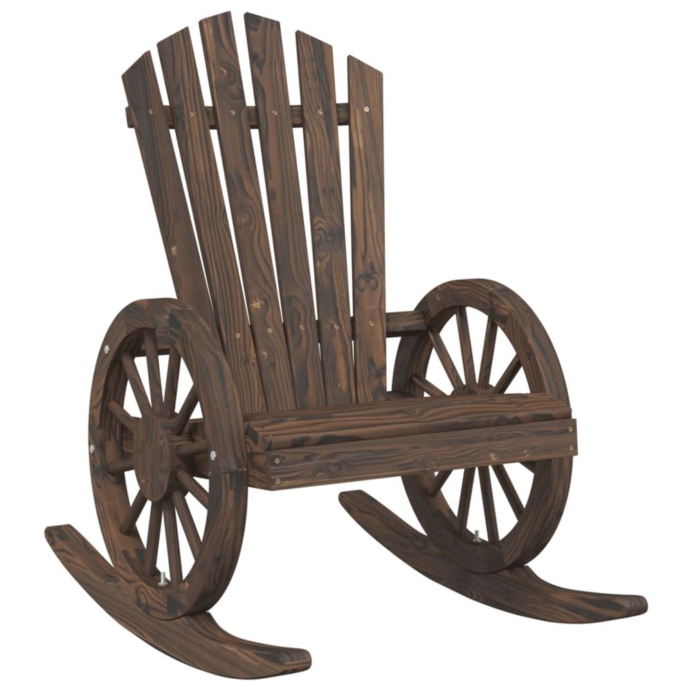 Chaise à bascule adirondack bois de sapin massif