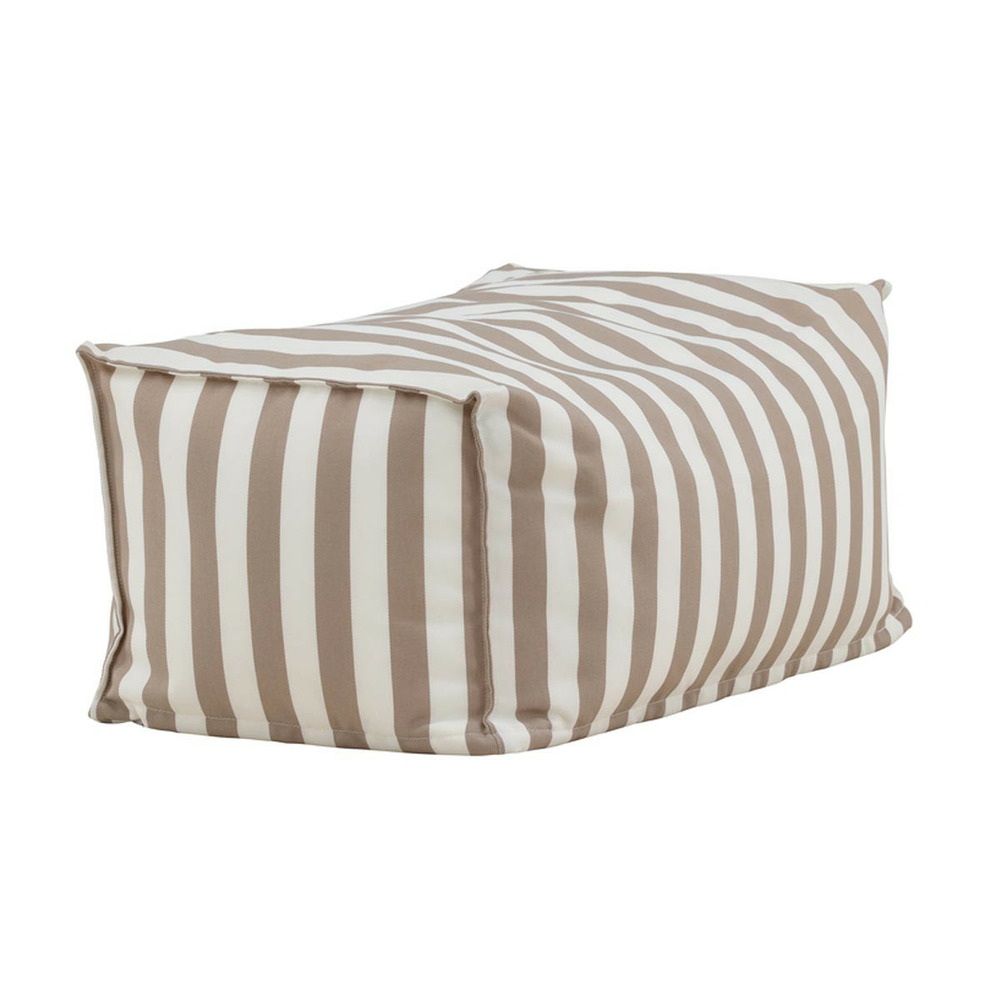 Pouf de jardin à rayures 
